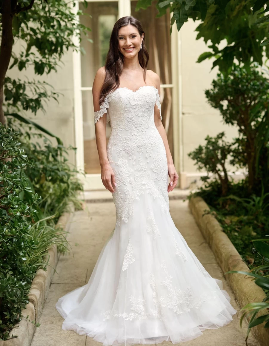 "Viva Bride Jacinta Ivory Wedding Dress for Women – Elegant Bridal Gown"