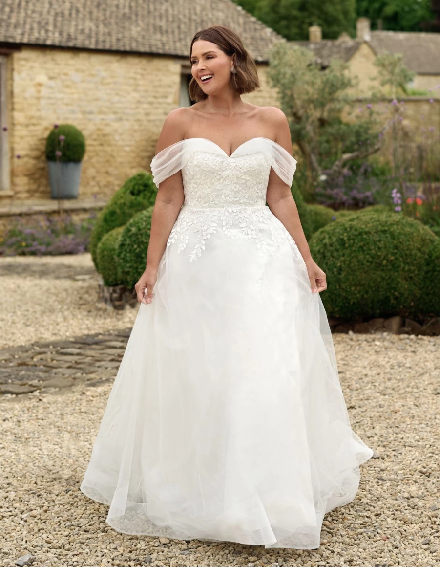 "Viva Bride Shannay Blush Wedding Dress for Women – Elegant Bridal Gown"