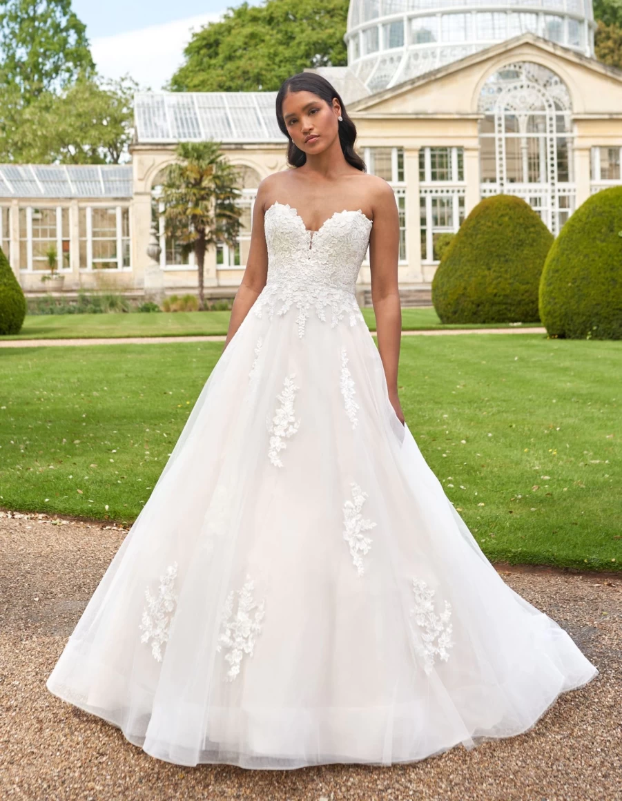 "Viva Bride Hollyn Champagne Wedding Dress for Women – Elegant Bridal Gown"