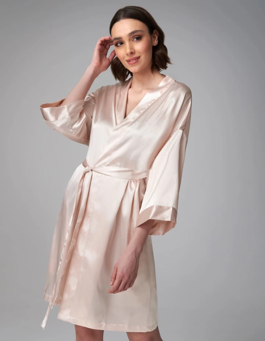 Bridal Women's Satin Bridesmaid Robe - Elegant Wedding Party Loungewear