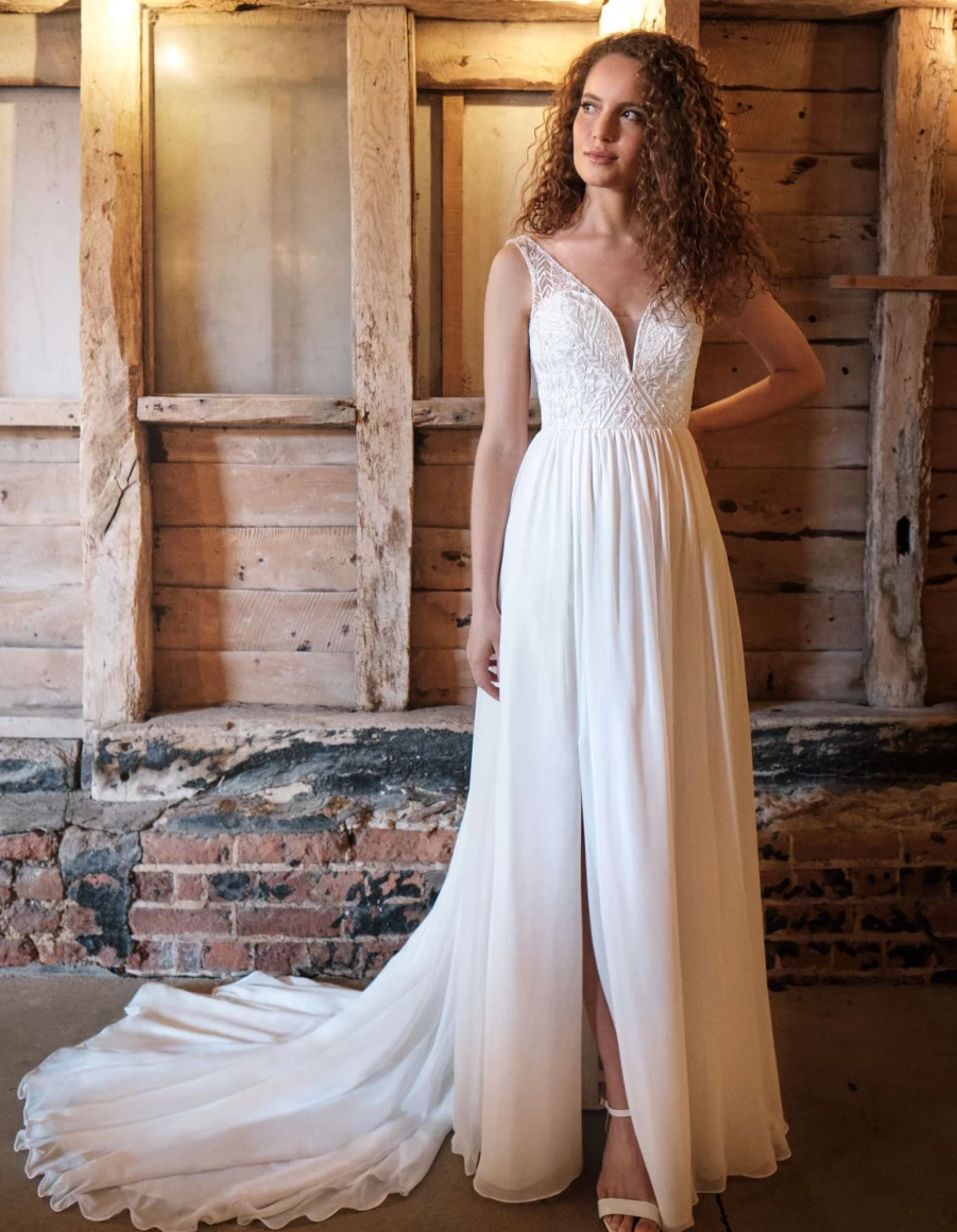 "Heidi Hudson Amaya Ivory Dress for Women – Elegant Wedding & Special Occasion Gown"