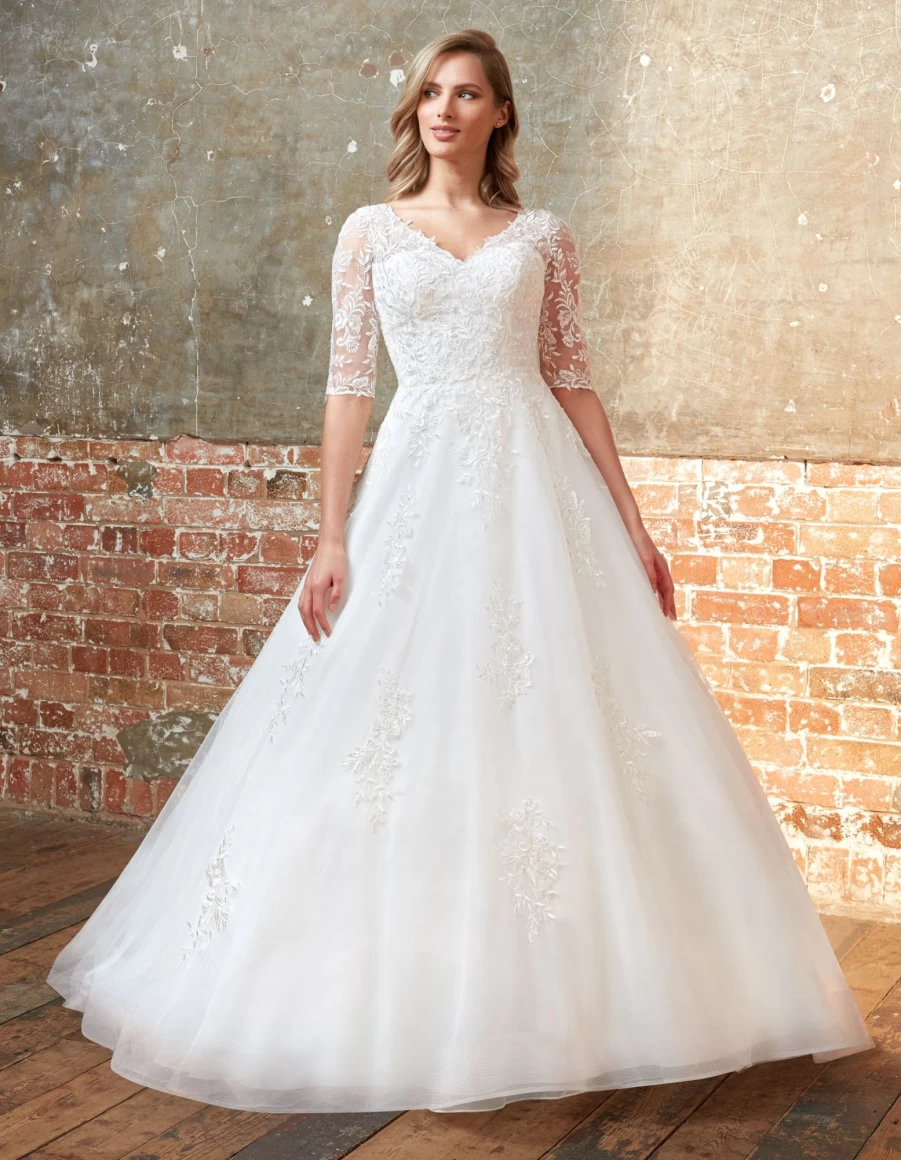 "Viva Bride Raelynn Ivory Wedding Dress for Women – Elegant Bridal Gown"