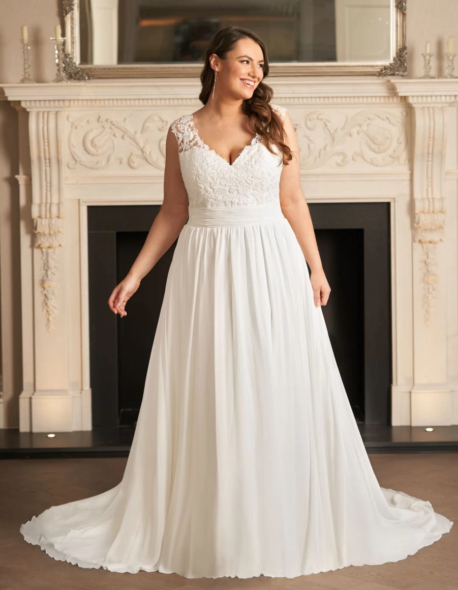 "Heidi Hudson Saige Ivory Dress for Women – Elegant Wedding Guest Gown"
