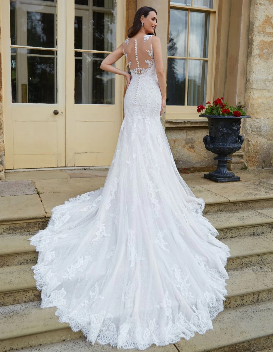 "Viva Bride Brixton Blush Wedding Dress for Women – Elegant Bridal Gown"