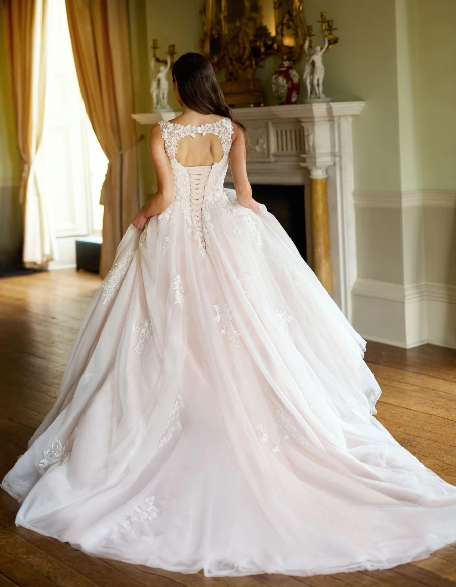 "Viva Bride Siobhan Blush Wedding Dress for Women"
