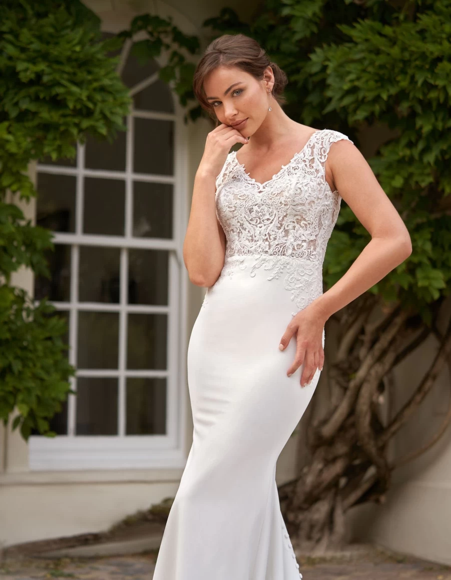 "Signature Collection Eletta Ivory Dress for Women"