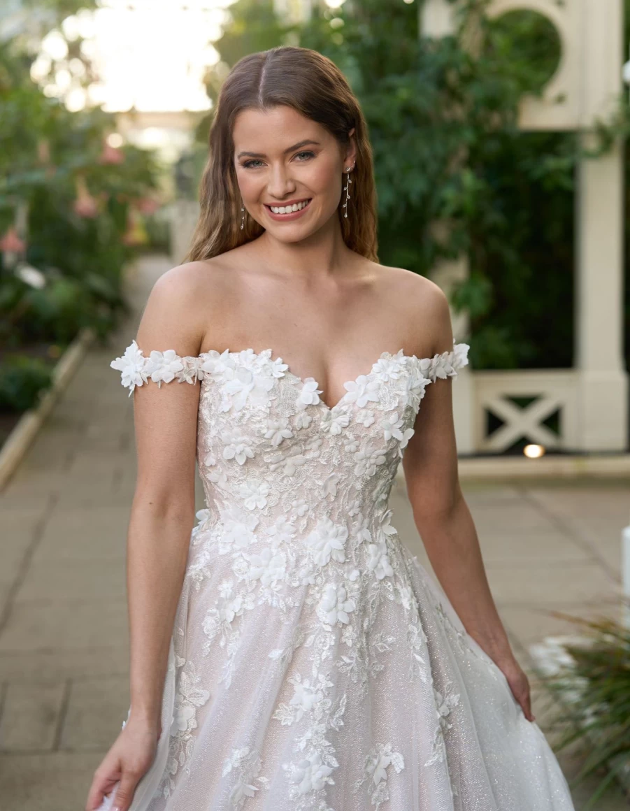 "Viva Bride Raye Blush Wedding Dress for Women – Elegant Bridal Gown"